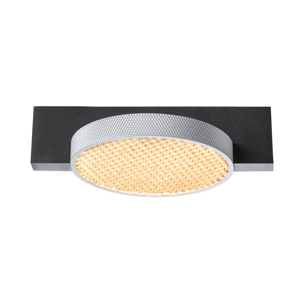 מנורת תלייה צמודת תקרה שחור וכסף SPIKO C1 6W אור חם