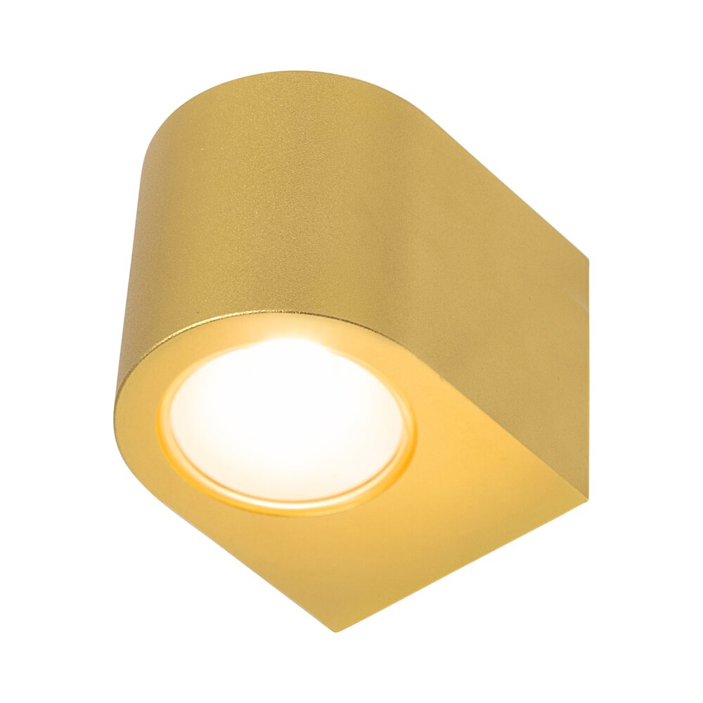מנורת קיר מוזהבת BILUX UP&DOWN 2X2.5W IP54 אור חם