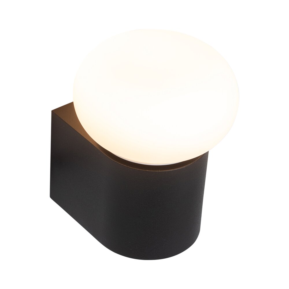 מנורת קיר גוף שחור HELIX 5W IP54 אור חם