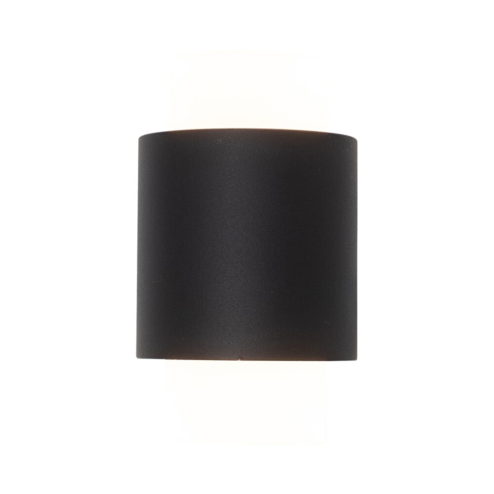 מנורת קיר שחורה DUALUX UP&DOWN 2X2.5W IP54 אור חם