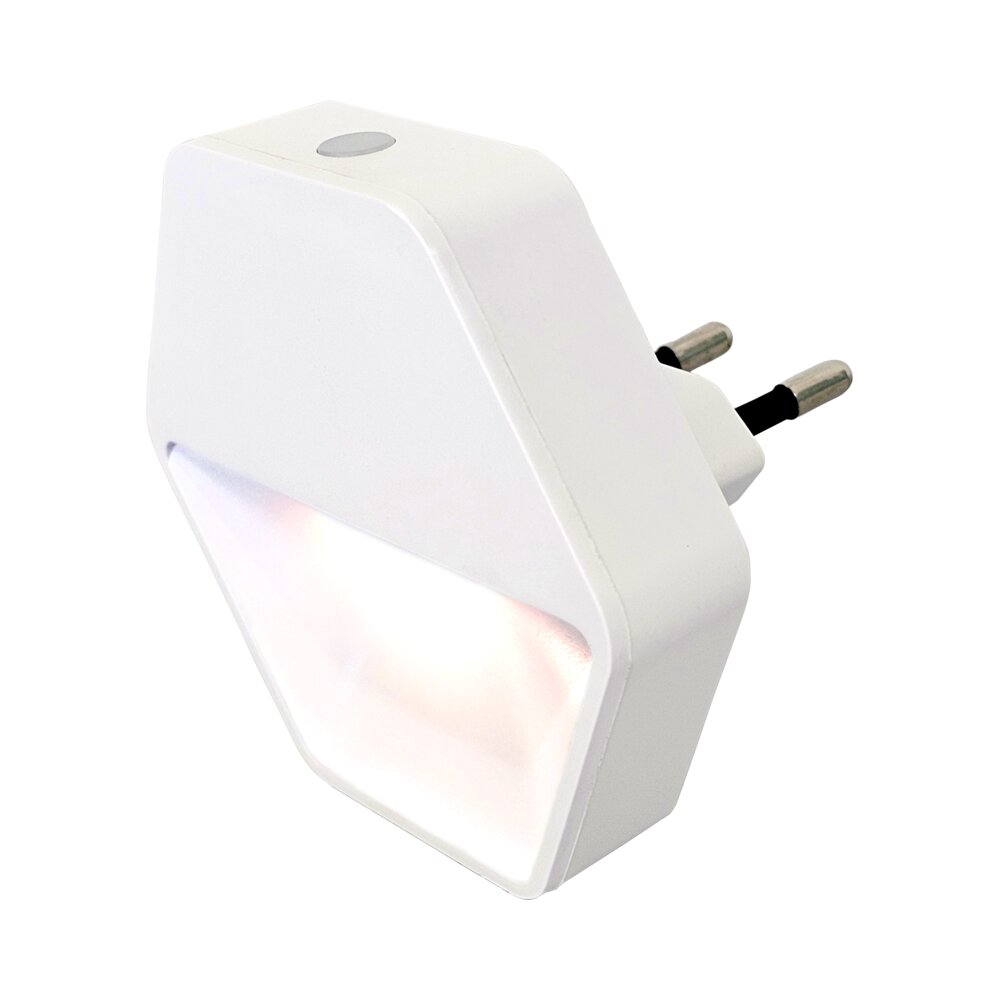 מנורת לילה לבן כולל חיישן פוטוצל COMPASS אור חם