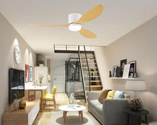 מאוורר תקרה חכם לבן/מייפל ROME 52'' SMART - אור שי סיטונאות חשמל בע״מ