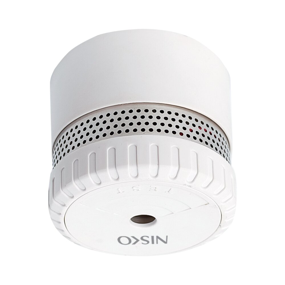 גלאי עשן מיני עצמאי לבן - סוללה ל- 10 שנים