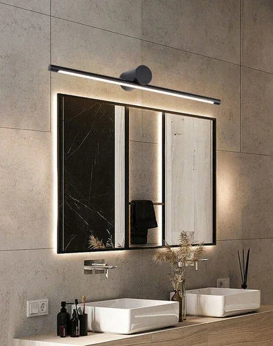 תאורת מראה גוף שחור WAVE IP44 28W 3CCT - אור שי סיטונאות חשמל בע״מ