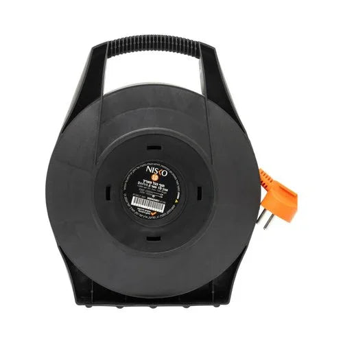 תוף מאריך ביתי שחור 10 מטר כולל 4 שקעים ישראליים - אור שי סיטונאות חשמל בע״מ