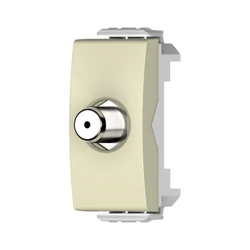 שקע TV קואקס 1 מודול קרם ניסקו סוויץ' - אור שי סיטונאות חשמל בע״מ