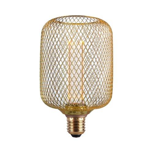 נורה מעוצבת גימור זהב TIFFANY ROLL E27 4W תאורת אווירה חמה - אור שי סיטונאות חשמל בע״מ