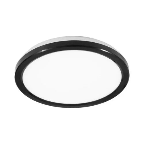 צמוד תקרה שחור TIMEUP 12W 23CM IP54 3CCT - אור שי סיטונאות חשמל בע״מ