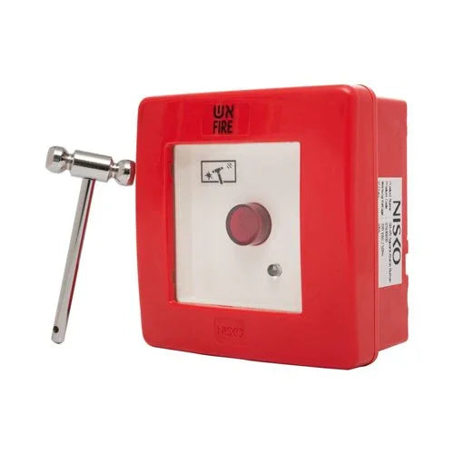 לחצן חירום (ניפוץ) N.O עם פטיש - אור שי סיטונאות חשמל בע״מ