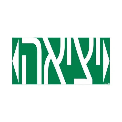 שקף יציאה חץ ימין+שמאל לשלט יציאה TRAFFIC (77855510) - אור שי סיטונאות חשמל בע״מ