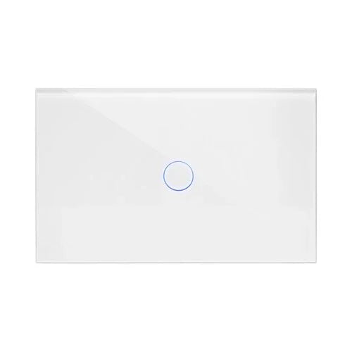 מתג טאץ' חכם לתאורה לחצן אחד זכוכית לבנה 3 מודול ZIGBEE - אור שי סיטונאות חשמל בע״מ