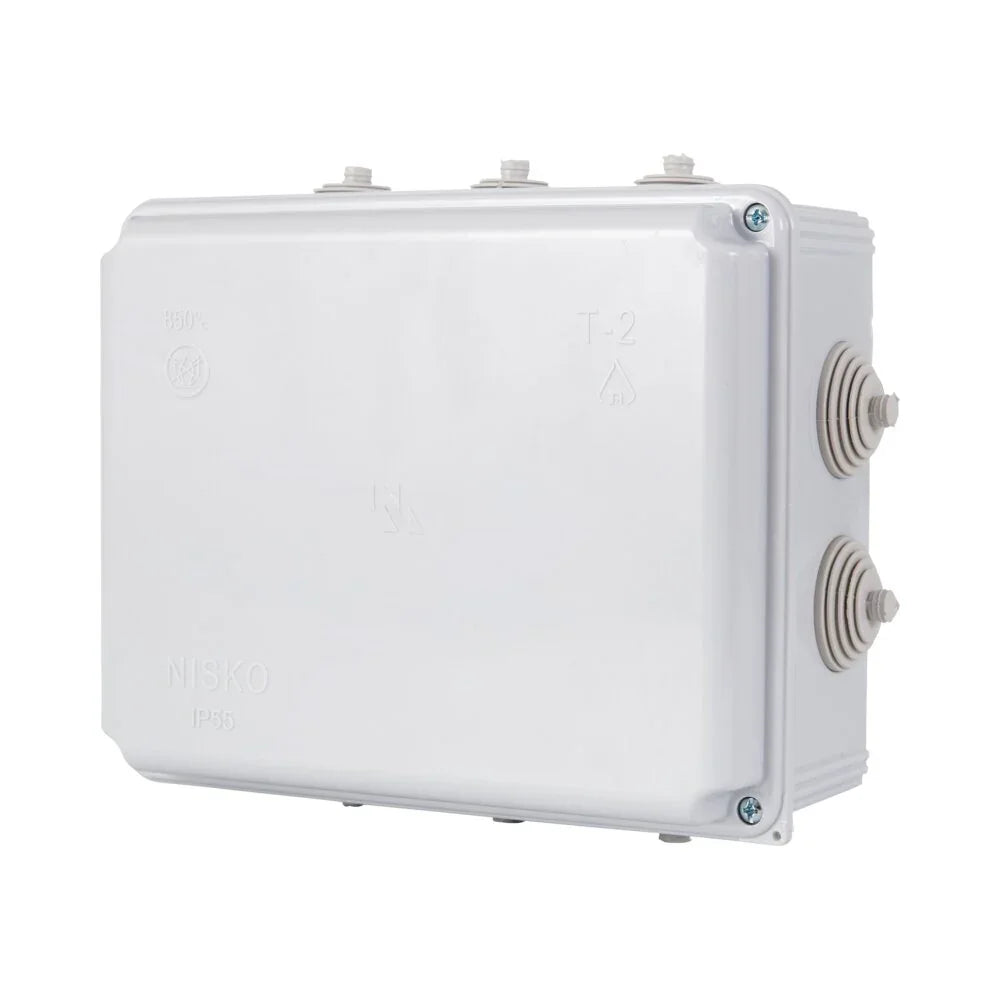 קופסת הסתעפות עם פטמות T-2P 190X150X80 IP55 - אור שי סיטונאות חשמל בע״מ