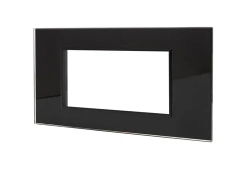 מסגרת זכוכית מרחפת שחור מט NISKO SMART SLIM 4M - אור שי סיטונאות חשמל בע״מ