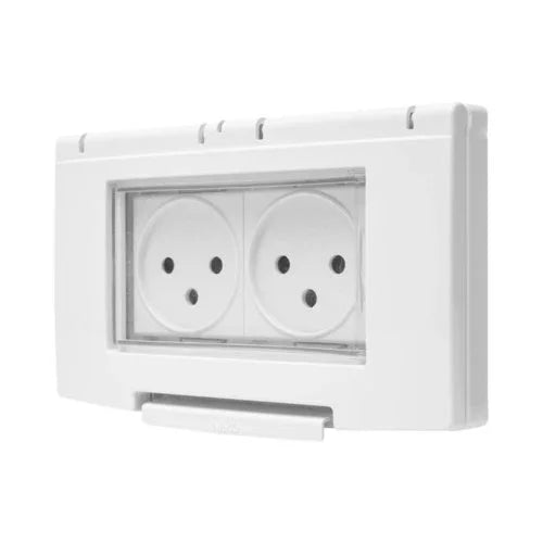 מסגרת מוגנת מים לבנה 4 מודול ניסקו סוויץ' - אור שי סיטונאות חשמל בע״מ