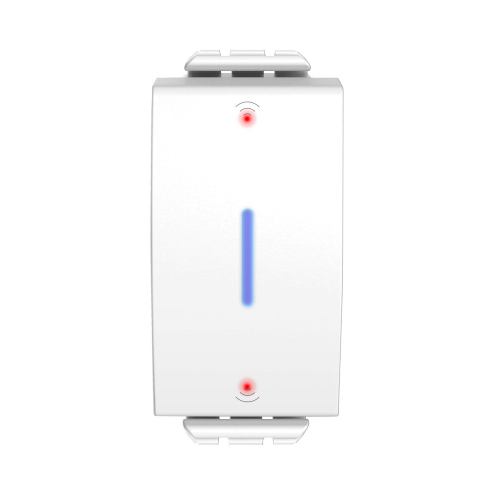 לחצן מואר חכם לתאורה 2 הדלקות WiFi לבן – NISKO SMART