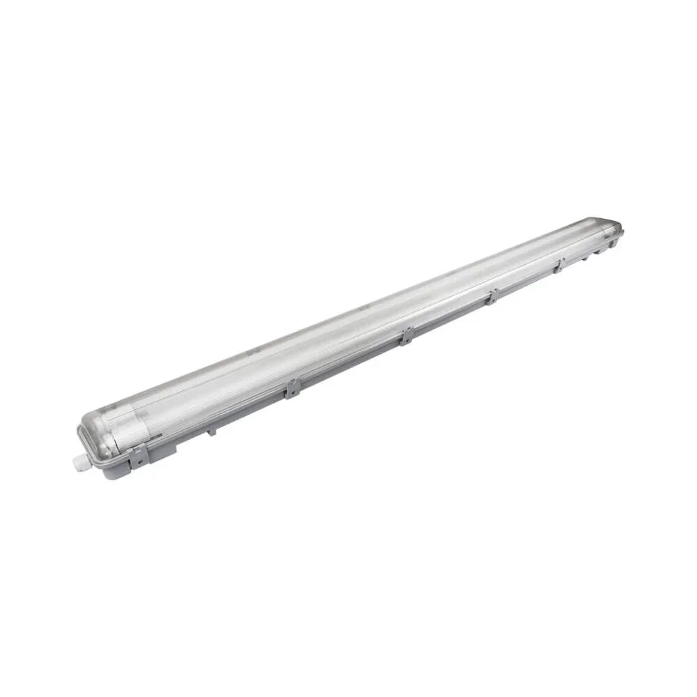 הרמטי לבן לנורות לד 2X26W TUBE אורך 1.2 מטר כולל נורות, הזנה דו צדדית - אור שי סיטונאות חשמל בע״מ