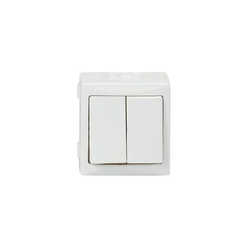 מפסק כפול על הטיח קומפקטי N-NB-B - אור שי סיטונאות חשמל בע״מ