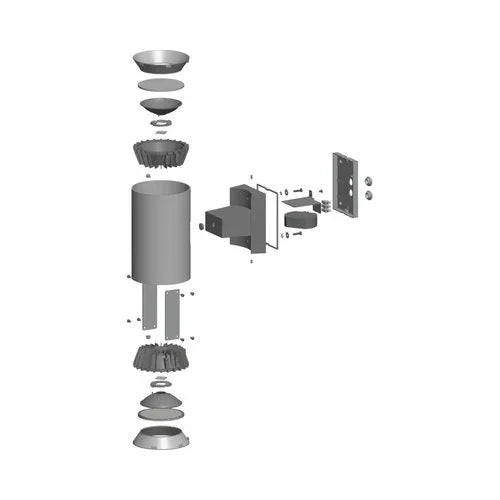 צמוד קיר שחור SYLVANIA UP&DOWN 38W IP65 אור חם - אור שי סיטונאות חשמל בע״מ
