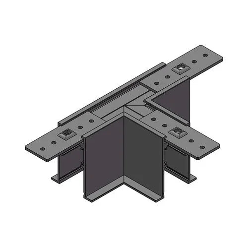 מחבר T שחור לפס צבירה מגנטי שקוע מסגרת TIKTOK - אור שי סיטונאות חשמל בע״מ