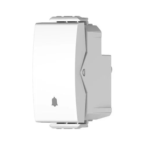 לחצן פעמון 1 מודול לבן ניסקו סוויץ' - אור שי סיטונאות חשמל בע״מ