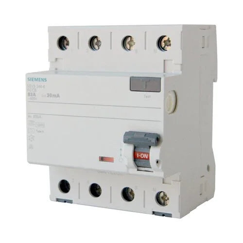 ממסר פחת 5SV3346-6 4X63/0.03 30mA - אור שי סיטונאות חשמל בע״מ