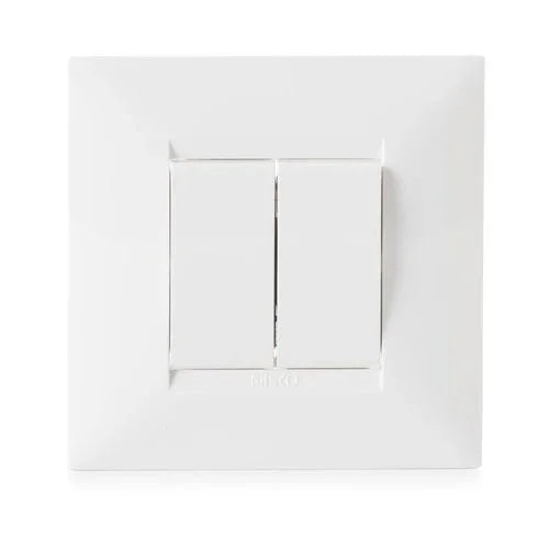 מארז BE לבן מפסק כפול לקופסה עגולה - אור שי סיטונאות חשמל בע״מ