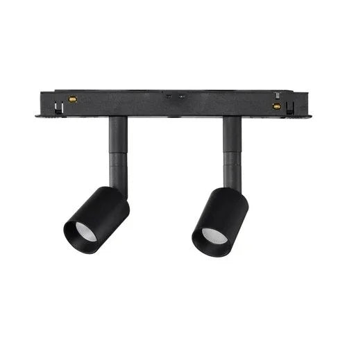 ספוט לד שחור לפס צבירה מגנטי TIKTOK SPOT 2X3W אור חם - אור שי סיטונאות חשמל בע״מ