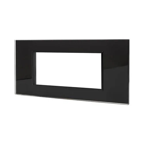 מסגרת זכוכית מרחפת שחור מט NISKO SMART SLIM 6M - אור שי סיטונאות חשמל בע״מ