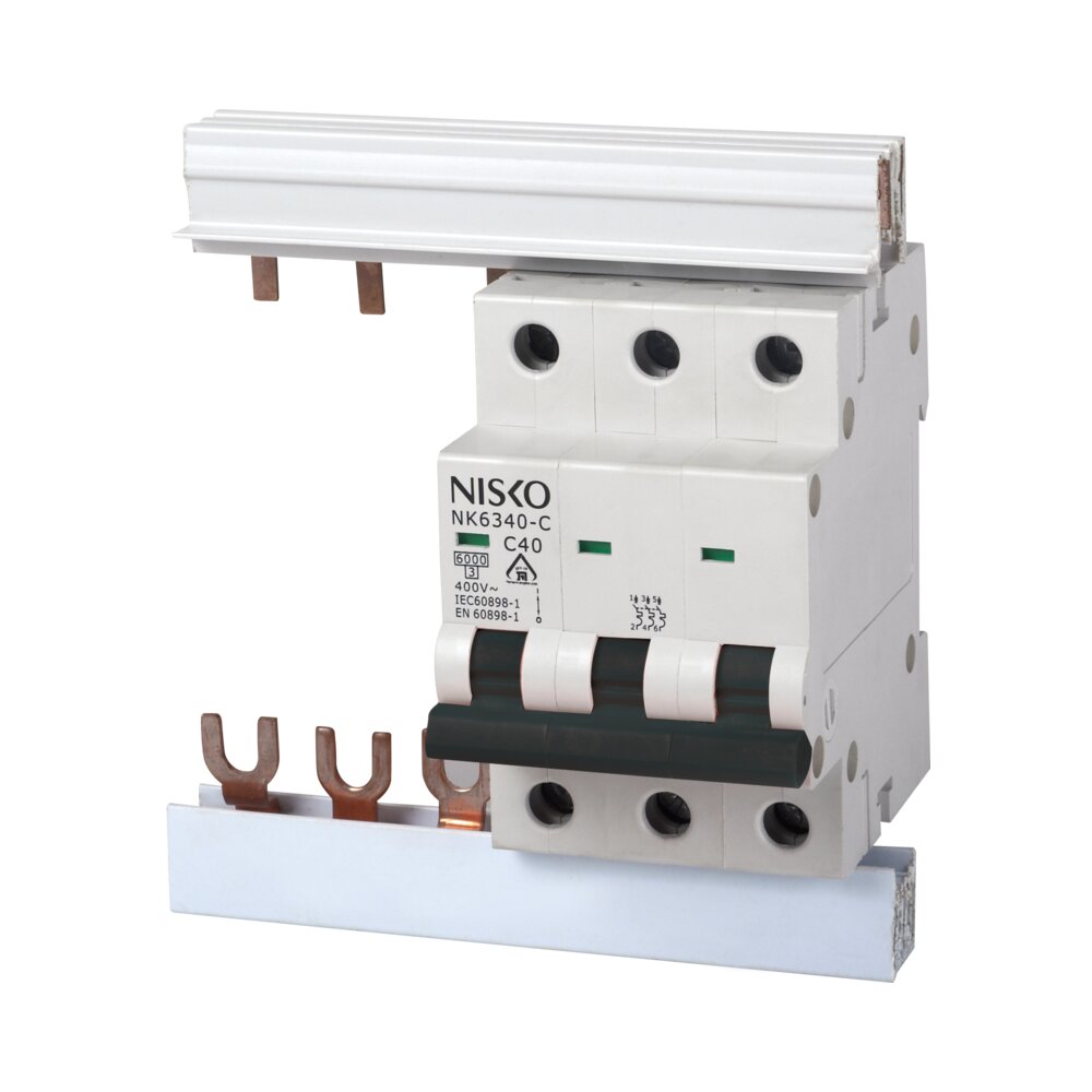 מפסק אוטומטי זעיר תעשייתי 10KA תלת-פאזי NO 3P 50A NISKO MATIC - אור שי סיטונאות חשמל בע״מ