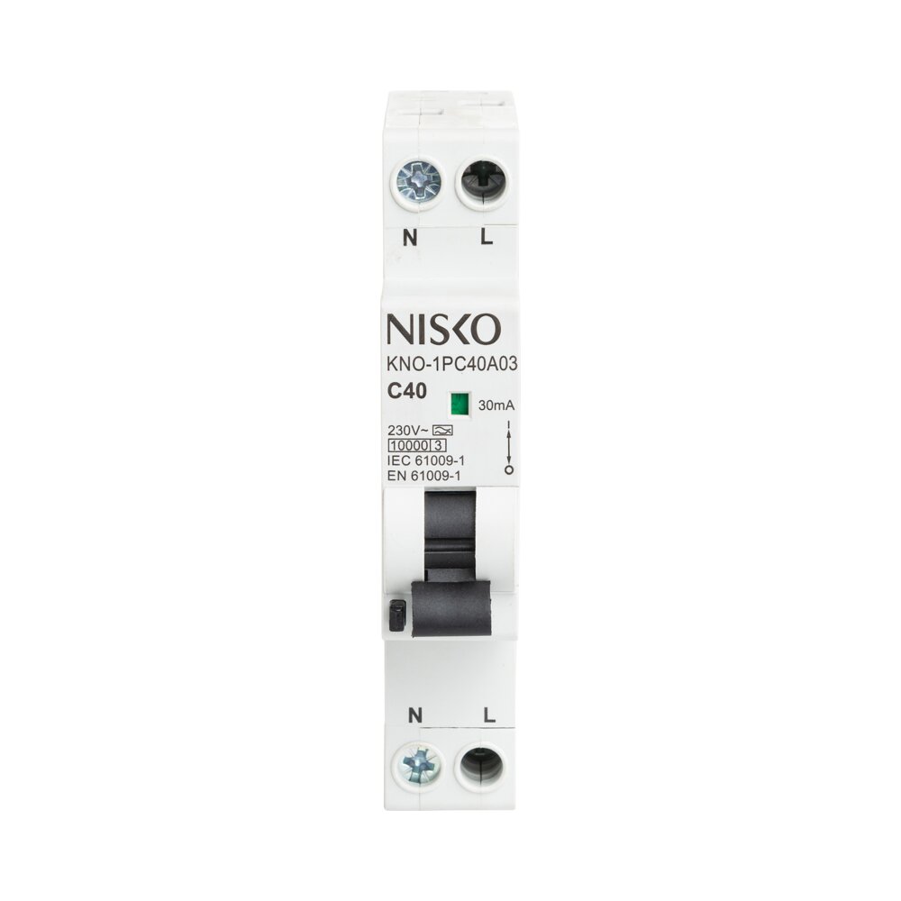 פחת+מא"ז RCBO KNO 1x20A 10KA - אור שי סיטונאות חשמל בע״מ