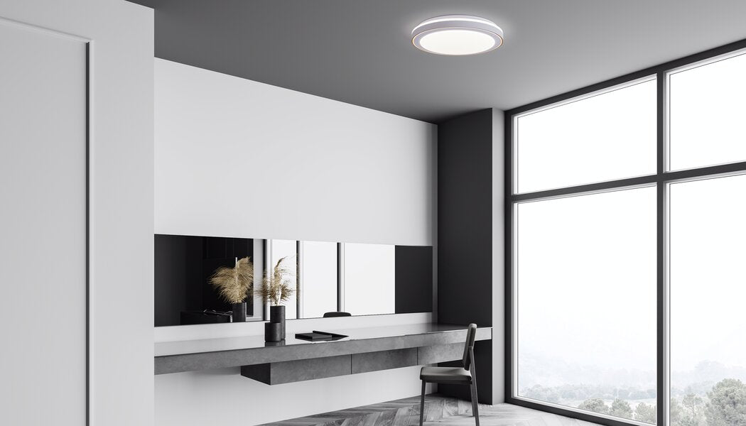 צמוד תקרה דקורטיבי לבן ROXY 36W 3CCT