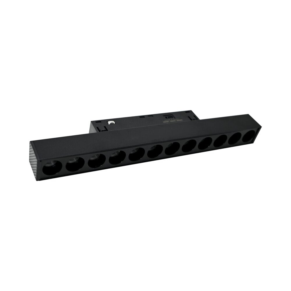 ספוט לד שחור לפס צבירה מגנטי TIKTOK DOT22 12W 3CCT