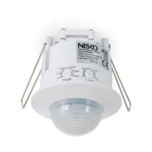 גלאי תנועה תקרתי תחת הטיח 12 מטר לבן ST41C - אור שי סיטונאות חשמל בע״מ