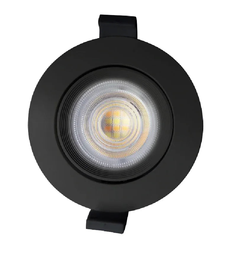 דגם נופר- שקוע תקרה עגול שחור משנה גוון 5W TekTonix - אור שי סיטונאות חשמל בע״מ