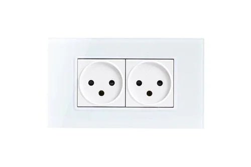 מסגרת זכוכית מרחפת לבנה SLIM 4M תואמת לסדרת NISKO SMART - אור שי סיטונאות חשמל בע״מ