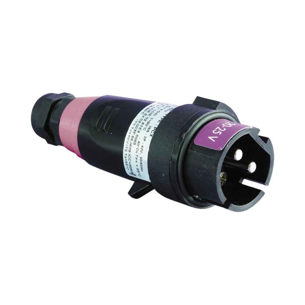 תקע נייד 3X16A 20-25V שעה 10 לאווירה נפיצה IP66 IK10 – NISKO