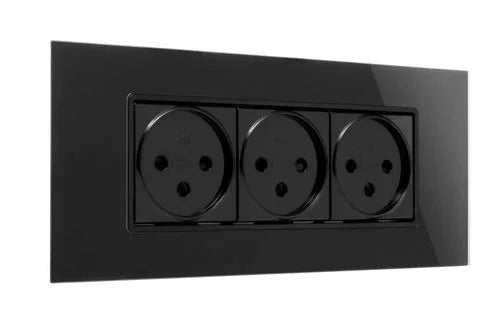 מסגרת זכוכית מרחפת שחורה NISKO SMART SLIM 6M - אור שי סיטונאות חשמל בע״מ