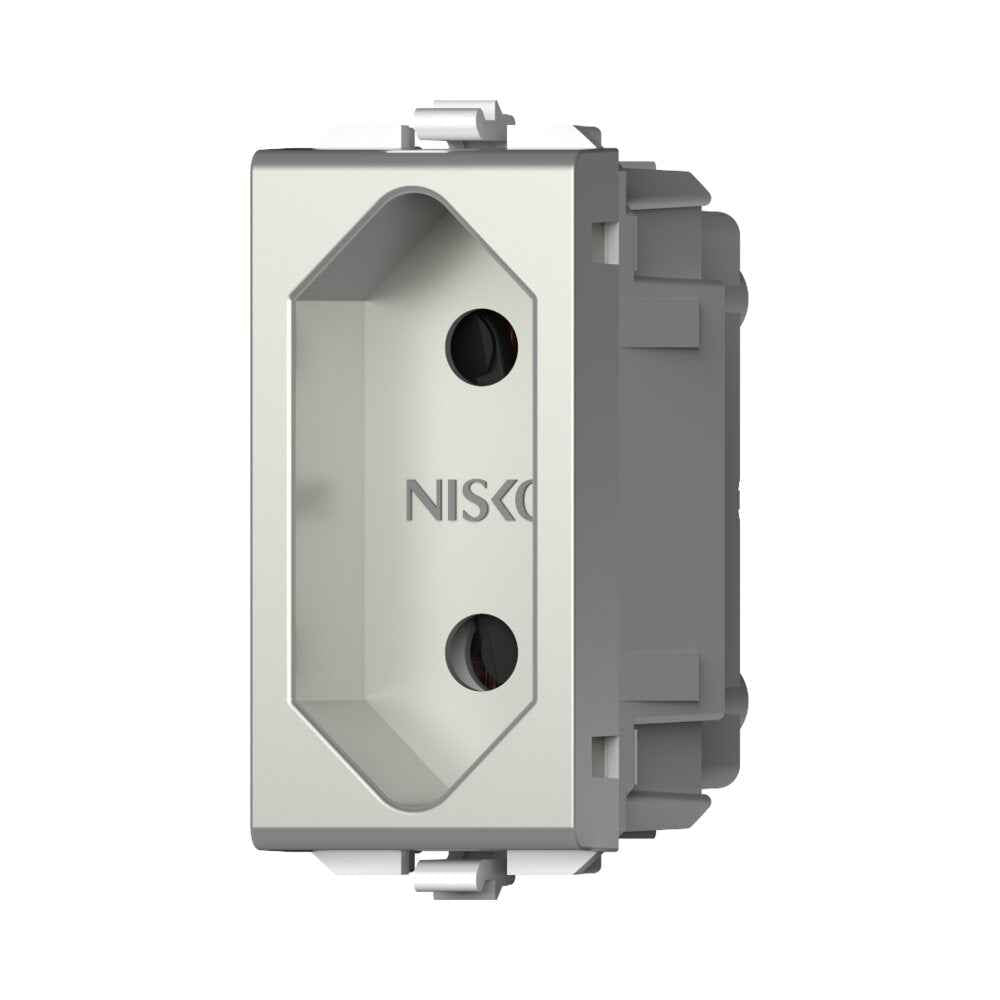 שקע דו פיני טיטניום 1M ניסקו סוויץ' – NISKO SWITCH