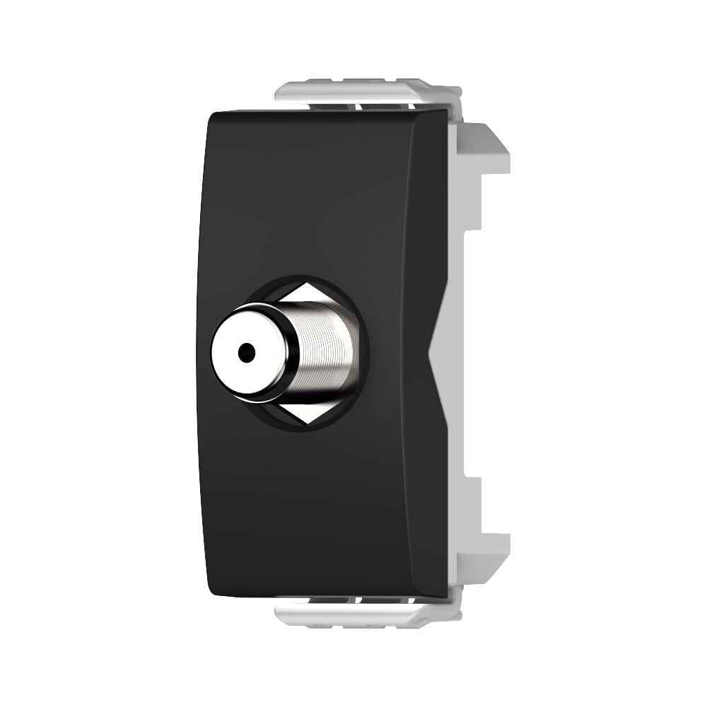 שקע TV קואקס שחור 1M ניסקו סוויץ' – NISKO SWITCH