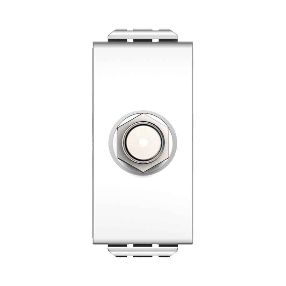 שקע TV קואקס לבן 1M MATT ניסקו סוויץ' – NISKO SWITCH