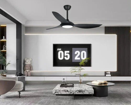 מאוורר תקרה חכם שחור PARIS 52'' SMART - אור שי סיטונאות חשמל בע״מ