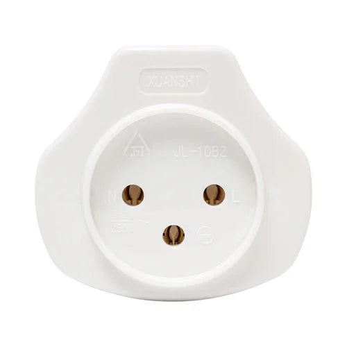 שקע ישראלי נייד (קופלונג) לבן לתיול חוזר - אור שי סיטונאות חשמל בע״מ