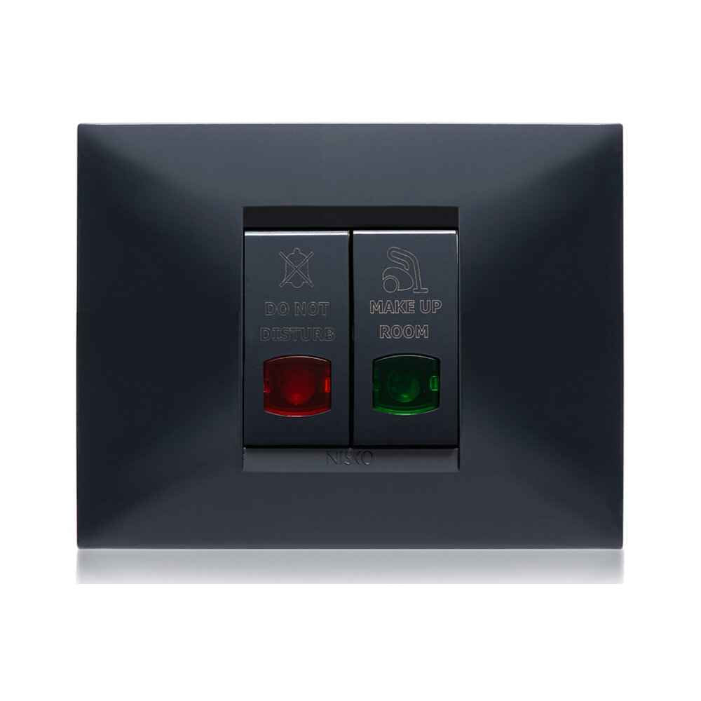 מפסק סימון MUR מואר שחור 1M – NISKO SWITCH