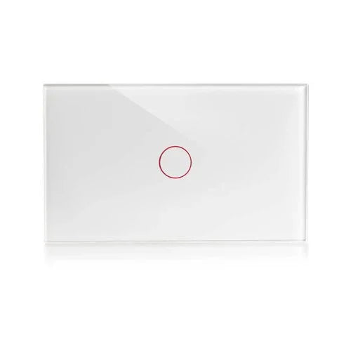 מתג טאץ' חכם לתאורה לחצן אחד זכוכית לבנה 3 מודול WIFI - אור שי סיטונאות חשמל בע״מ