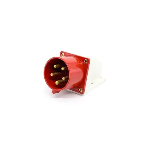 תקע קיר גימור אדום 16AX5 - אור שי סיטונאות חשמל בע״מ