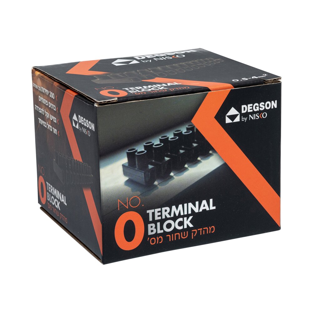 מהדק U שחור מידה 0 DG08-4MM²