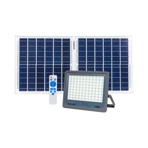 תאורת הצפה סולארית אפור SUNLY 220W IP66 אור חם - אור שי סיטונאות חשמל בע״מ