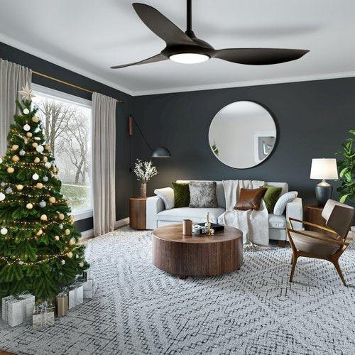 מאוורר תקרה שחור עם תאורת לד "52 PARIS - אור שי סיטונאות חשמל בע״מ