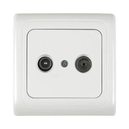 שקע T.V-FM תחת הטיח ספיר - אור שי סיטונאות חשמל בע״מ