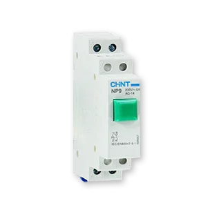 לחץ מודולרי 1NO+1NC Chint (NP9 11/1 GREEN) - אור שי סיטונאות חשמל בע״מ